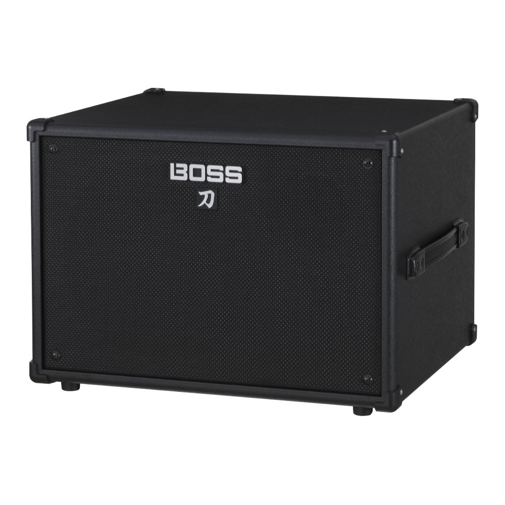 ベースアンプ スピーカー 500W BOSS KTN-C112B KATANA BASS AMPLIFIER CABINET ベースアンプ キャビネット ON/OFF可能なツイーター サイドからのアングル