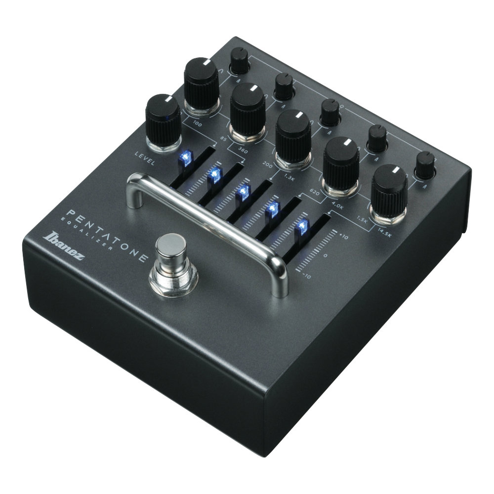 IBANEZ アイバニーズ PTEQ Pentatone Family パラメトリック イコライザー ギターエフェクター 左斜めアングル画像