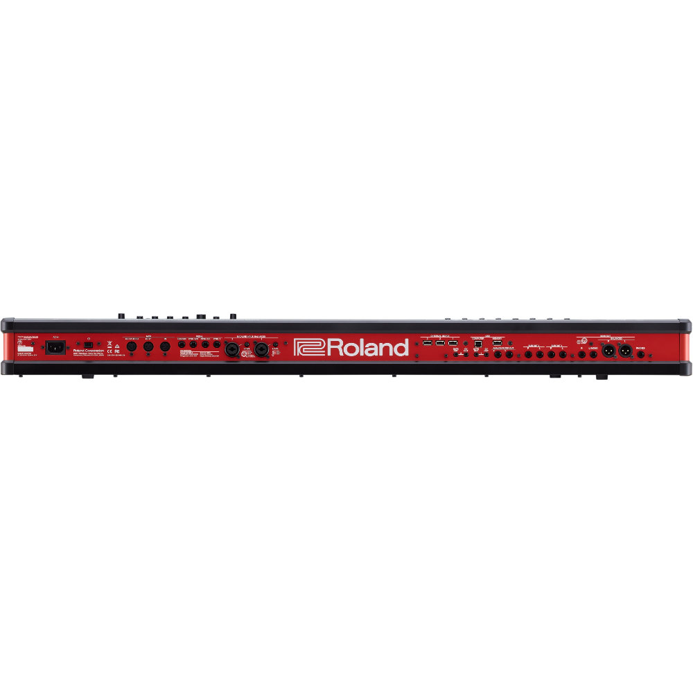 シンセサイザー ローランド ROLAND FANTOM-6EX MUSIC WORKSTATION キーボード 61鍵盤 セミウェイテッド ファントム リアパネル