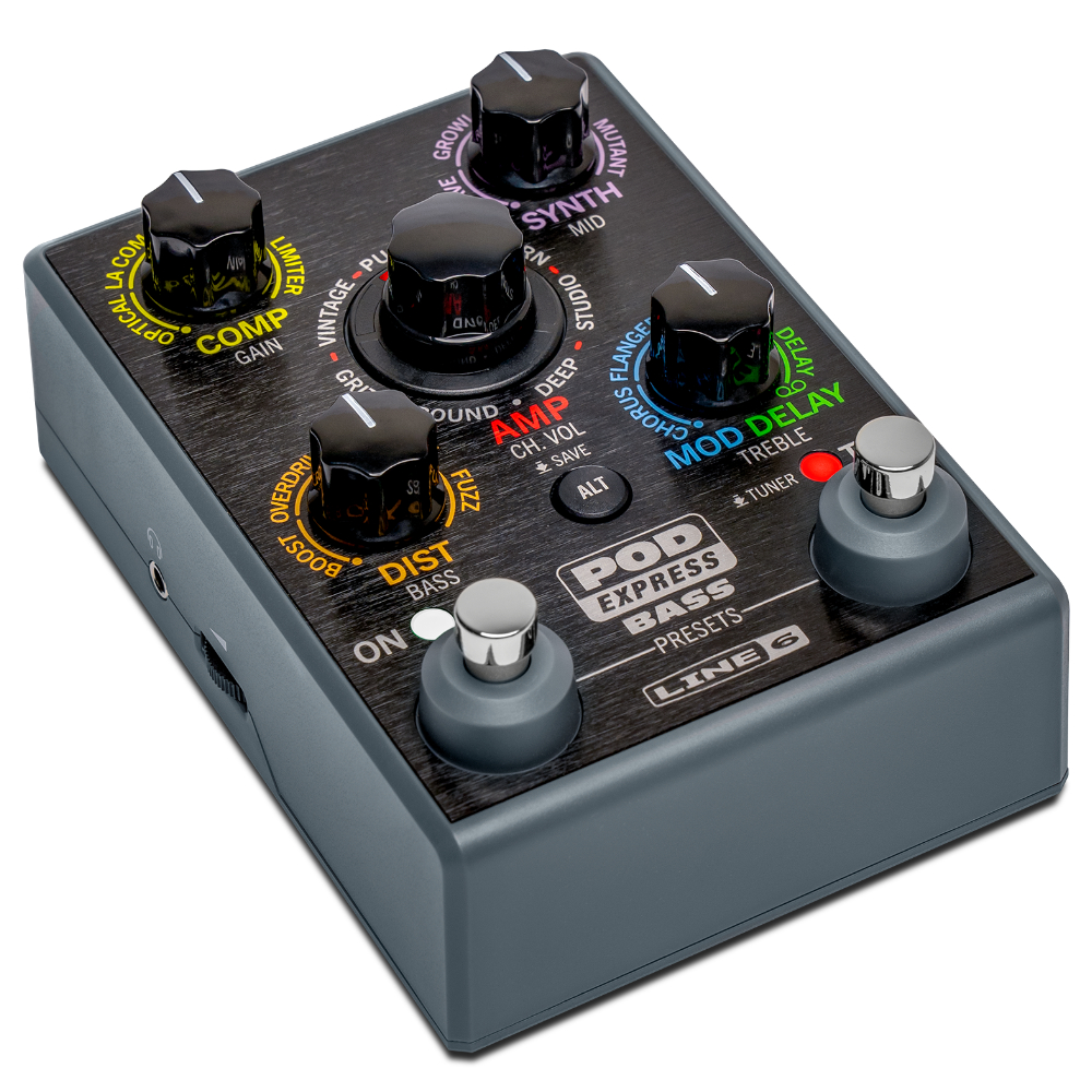 LINE6 ライン6 POD Express Bass アンプ エフェクトプロセッサー ギターエフェクター 本体画像 斜め1