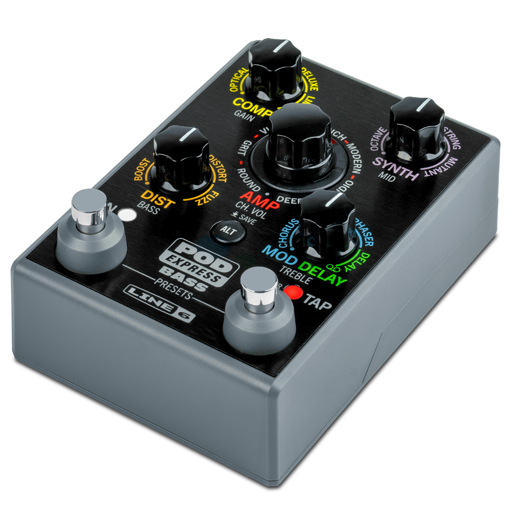 LINE6 ライン6 POD Express Bass アンプ エフェクトプロセッサー ギターエフェクター 本体画像 斜め2