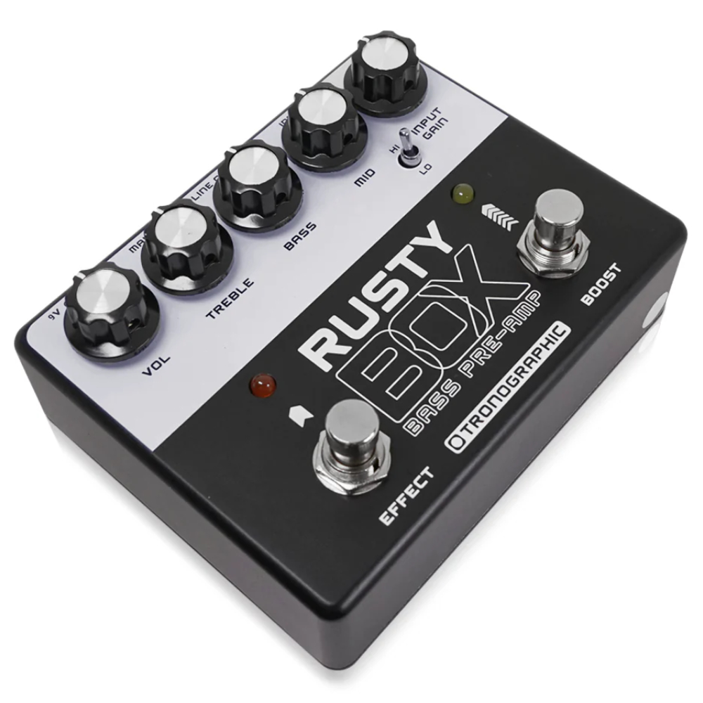 Tronographic トロノグラフィック Rusty Box Japan Edition ベースプリアンプ ベースエフェクター 本体画像 斜め