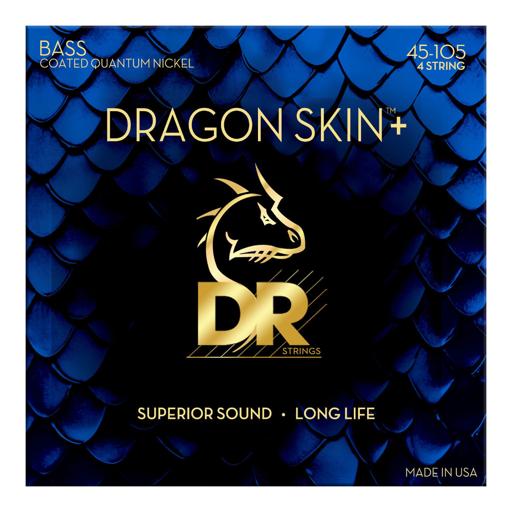 DR DRAGON SKIN+ Quantum Nickel for Bass DBQ-45 45-105 極薄コーディング エレキベース弦