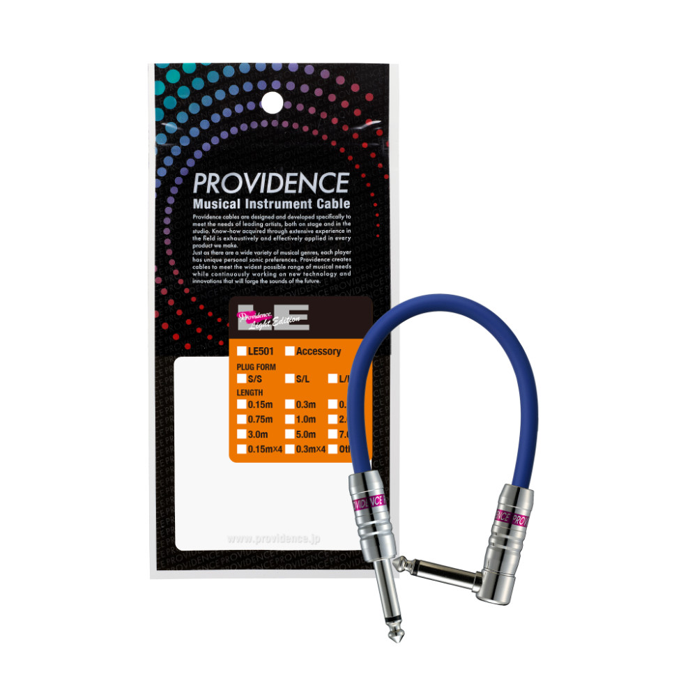 Providence プロビデンス LE501 0.5m SL BL EF パッチケーブル ブルー