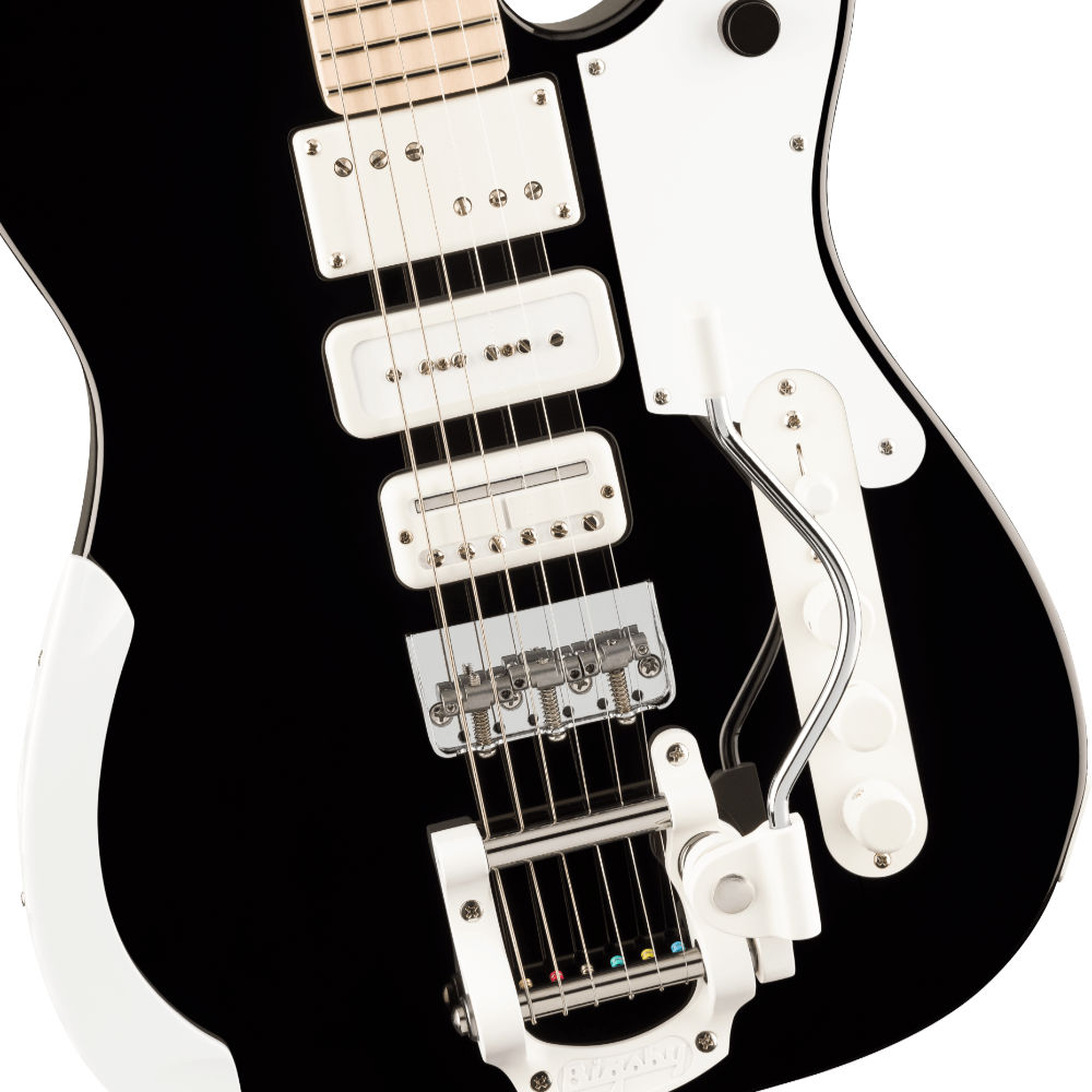 Fender フェンダー Limited Edition Jack White Triplecaster Black ギターエレキギター テレキャスター ボディアップ画像