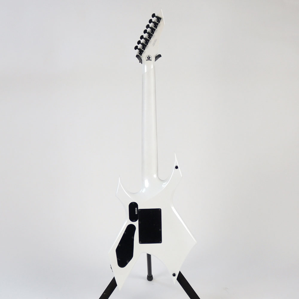 B.C.Rich WARLOCK LEGACY 7 with Floyd Rose Gloss White(White Pearl) 7弦エレキギター アウトレット 背面・全体