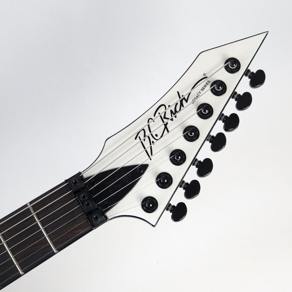 B.C.Rich WARLOCK LEGACY 7 with Floyd Rose Gloss White(White Pearl) 7弦エレキギター アウトレット ヘッド