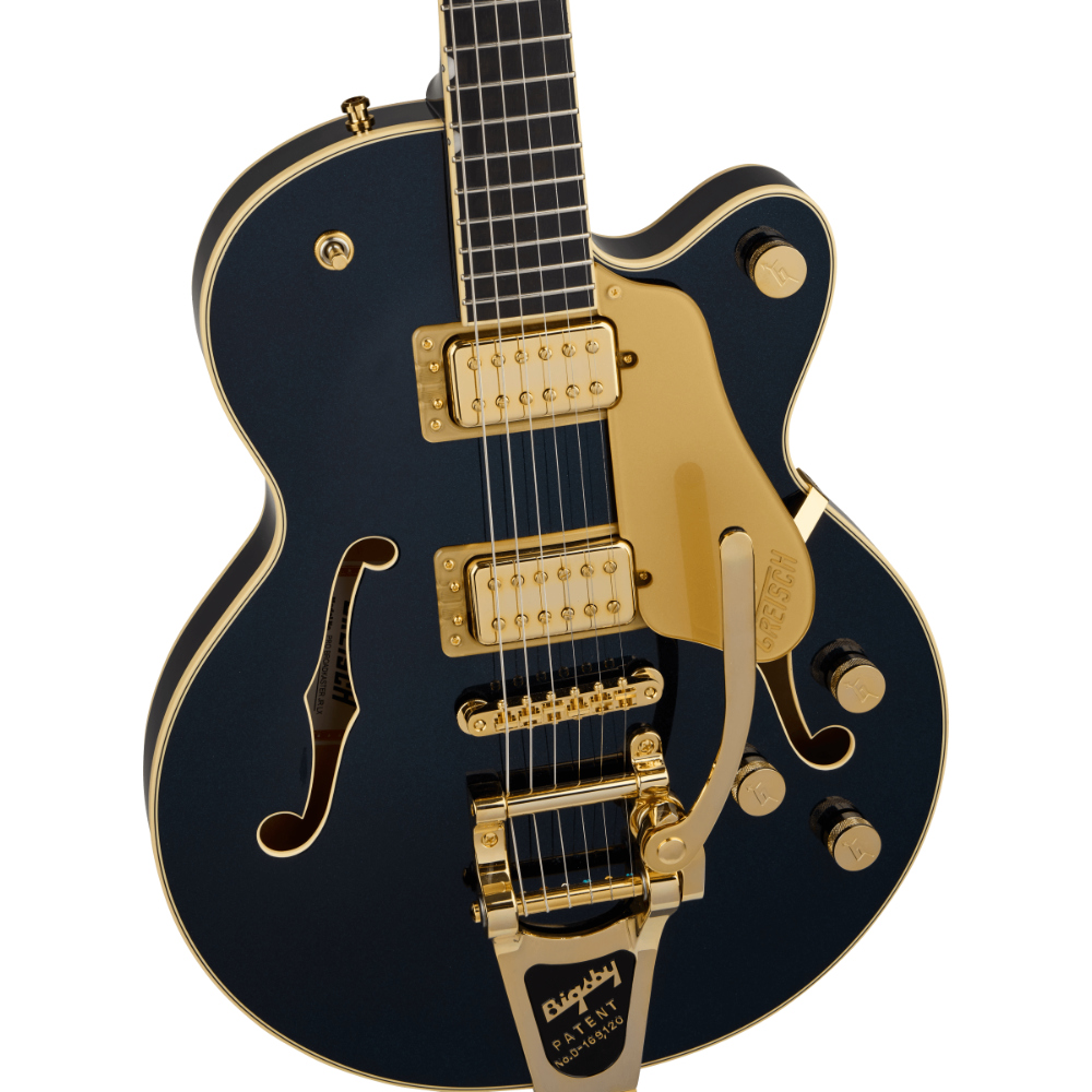 GRETSCH グレッチ Broadkaster Jr. LX Center Block with String-Thru Bigsby and Gold Hardware Ebony Fingerboard Midnight Sapphire JP エレキギター ボディトップ