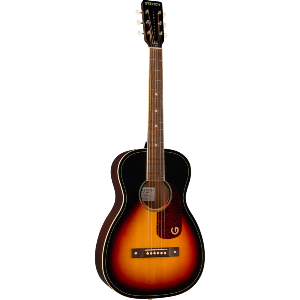 GRETSCH グレッチ Jim Dandy Parlor LTD Solid Top Heritage Burst アコースティックギター 斜めアングル画像