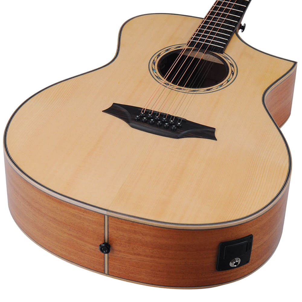 Bromo Guitars ブロモギターズ BAT4CE12 12弦エレクトリックアコースティックギター ボディボトム