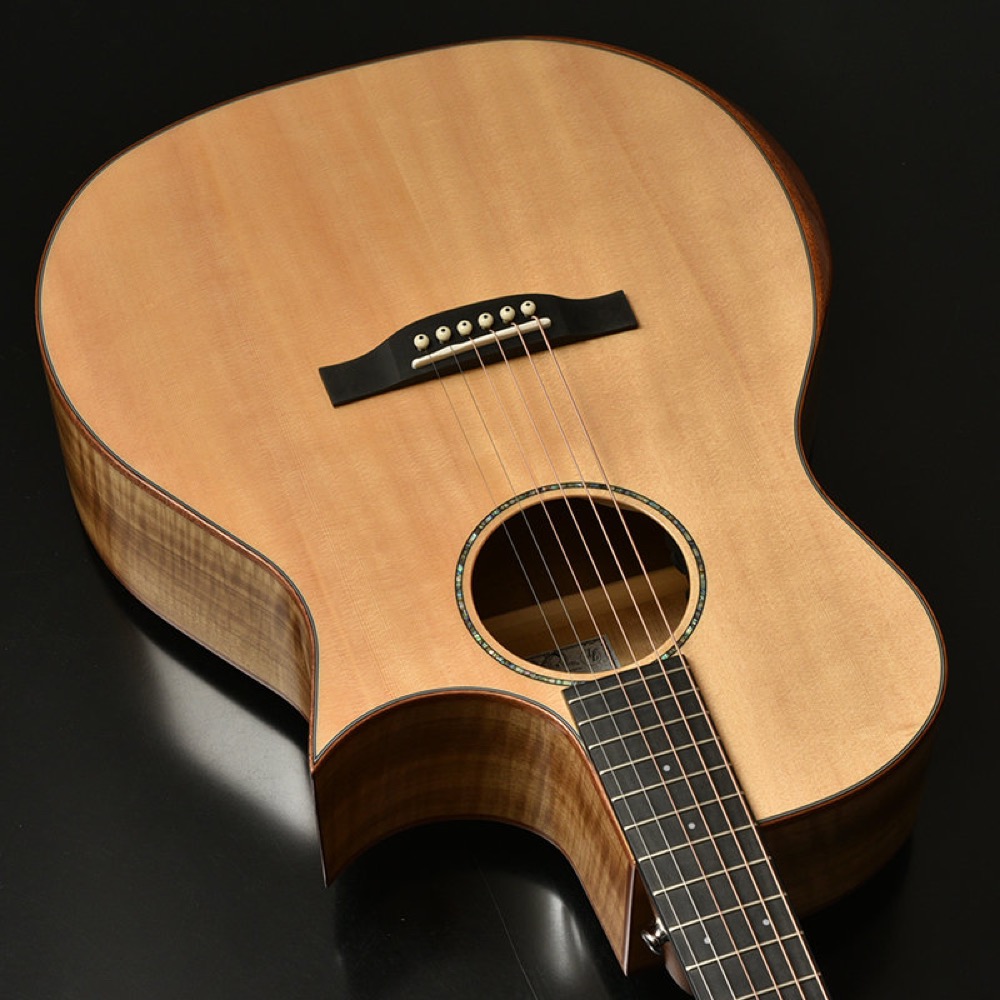 HEADWAY ヘッドウェイ Japan Tune-up Series HGAF-5100SE/FMY-C NA エレクトリックアコースティックギター エレアコ カッタウェイ側