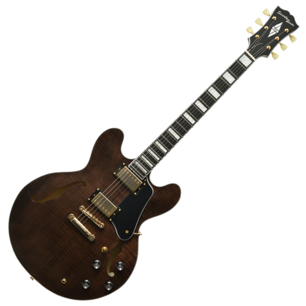 SeventySeven Guitars セブンティセブンギターズ EXRUBATO-CTM-JT T-BLK セミアコースティックギター エレキギター セミアコ 77
