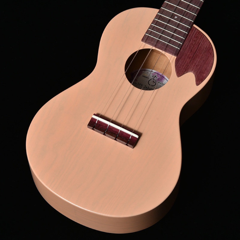 SAKURA UKULELE さくらウクレレ SUC-SAKURA BLONDE SKBD コンサートサイズ ウクレレ 桜 トップ