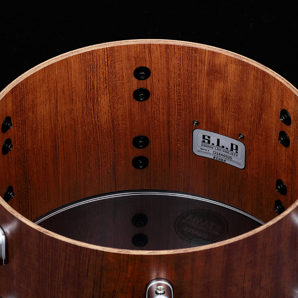 TAMA タマ LBU127-SBG S.L.P. Mod Bubinga 12”×7” スネアドラム 内側