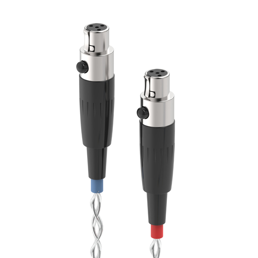 DEKONI AUDIO デコニオーディオ Ensemble Cables Y-Split Mini XLR シルバー CBZ-Y-TW-XLR モジュラーヘッドフォンケーブル プラグ先端