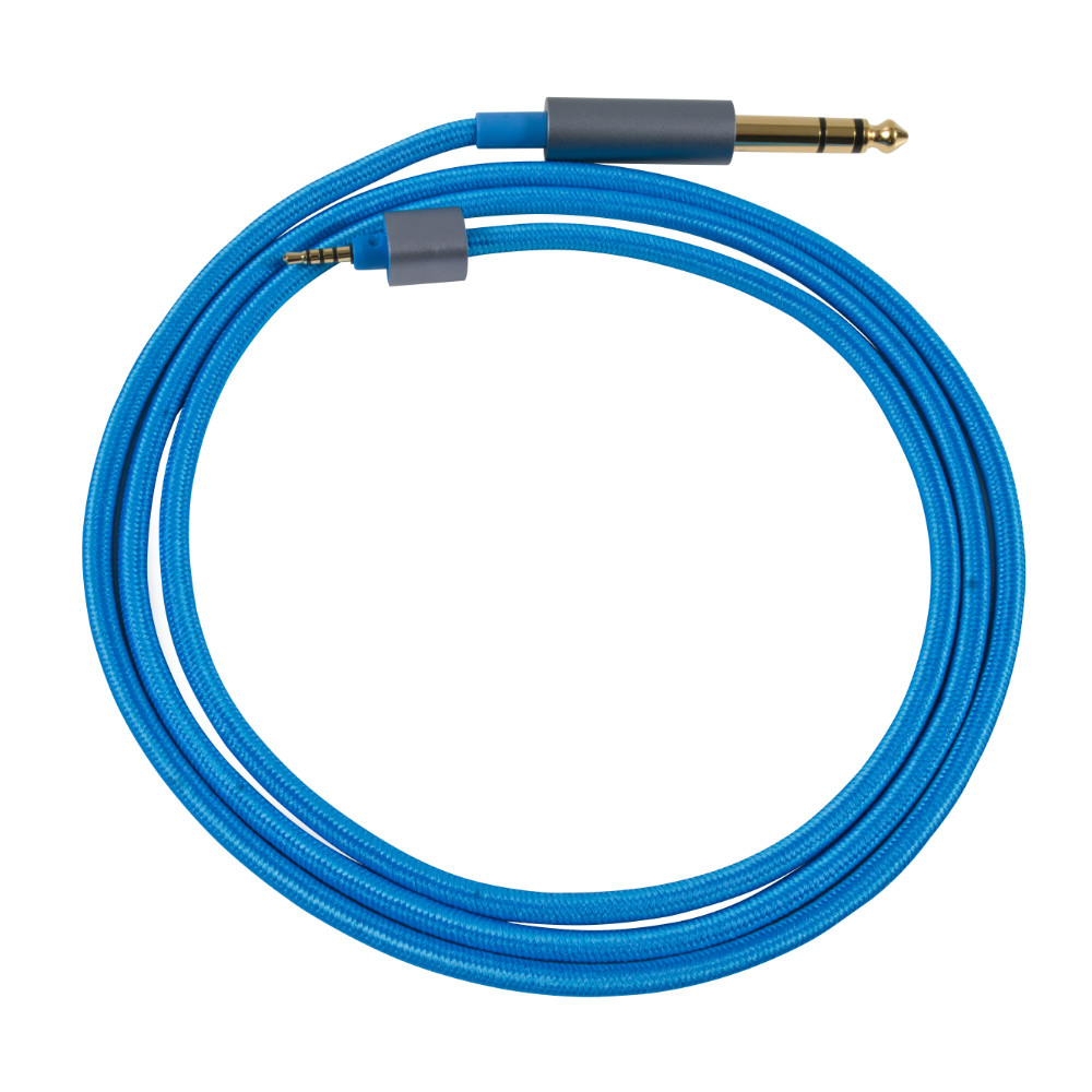 DEKONI AUDIO デコニオーディオ Ensemble Cables HP-Split 6.35mm-64” ブルー CBZ-HP-64-CL-3.5 モジュラーヘッドフォンケーブル