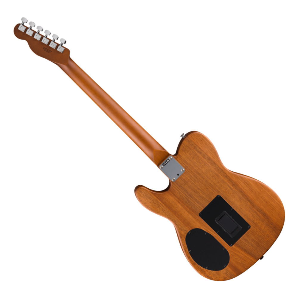 Fender フェンダー Acoustasonic Standard Telecaster Aged Natural エレクトリックアコースティックギター バック画像