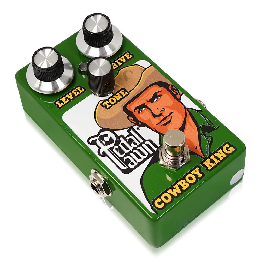 Pedal Pawn ペダルポーン Cowboy King オーバードライブ ギターエフェクター 斜めアングル画像