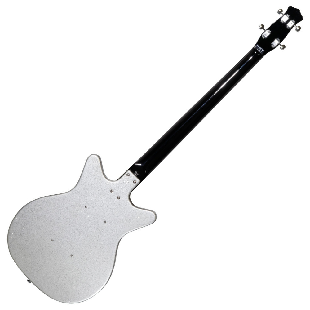 Danelectro ダンエレクトロ 59DC LONGSCALE BASS METALFLAKE SILVER エレキベース 本体画像 裏 