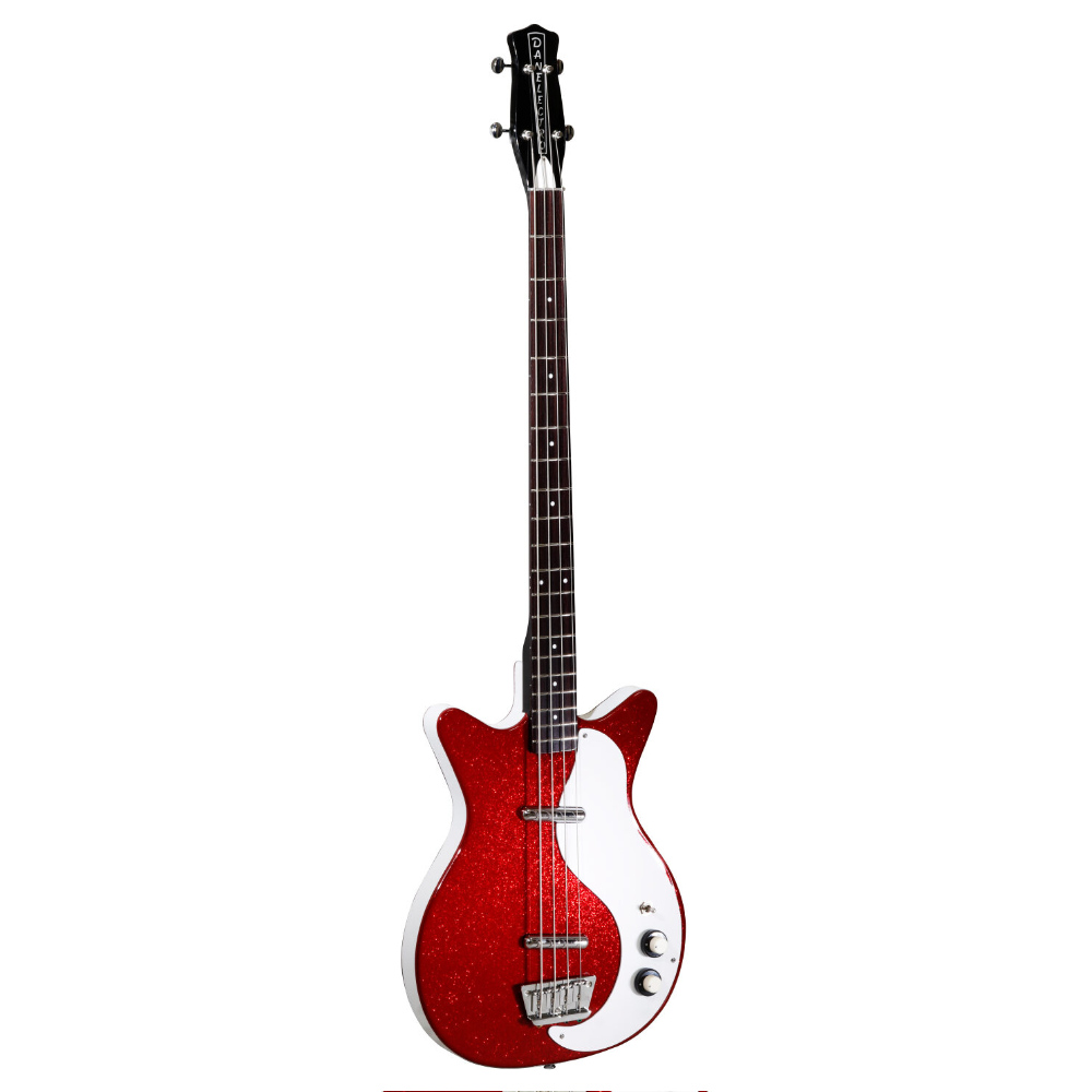 Danelectro ダンエレクトロ 59DC LONGSCALE BASS METALFLAKE RED エレキベース 本体画像 裏