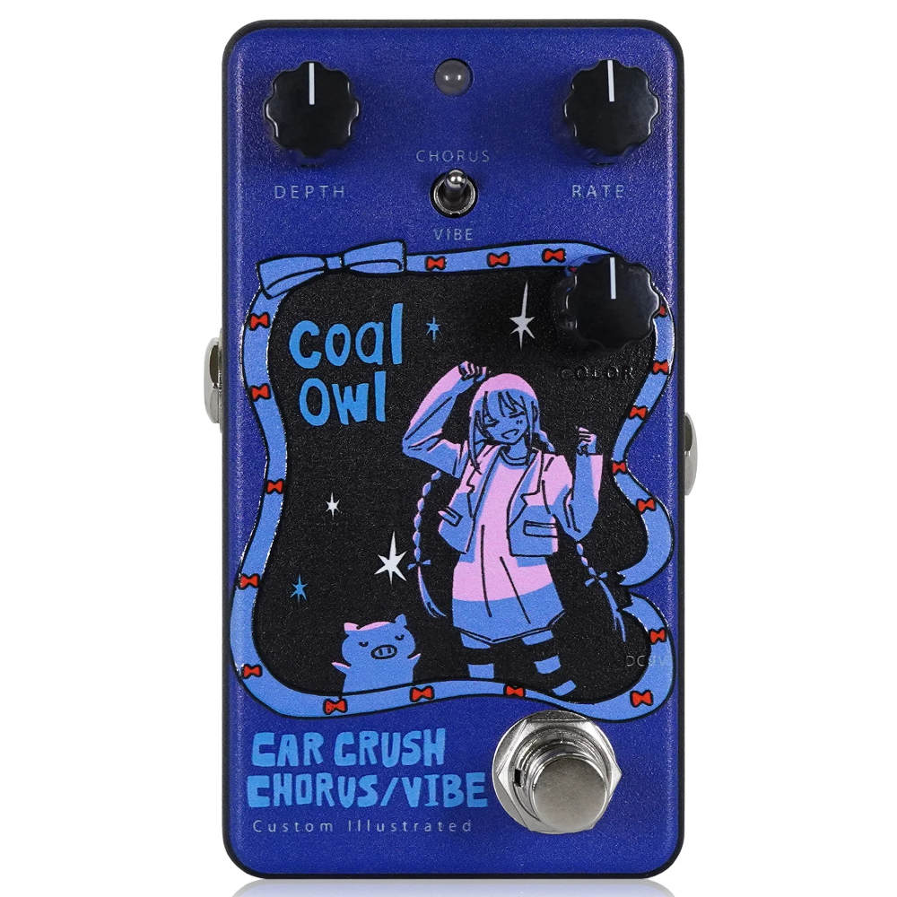 Animals Pedal アニマルズペダル Custom Illustrated CCV coalowl #01 コーラス トレモロ ギターエフェクター