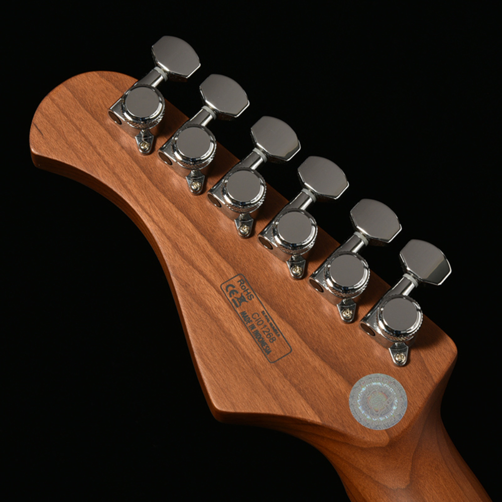 BACCHUS バッカス Japan Tune-up Series TACTICS24-QM RSM/M AMBS エレキギター ヘッド部裏