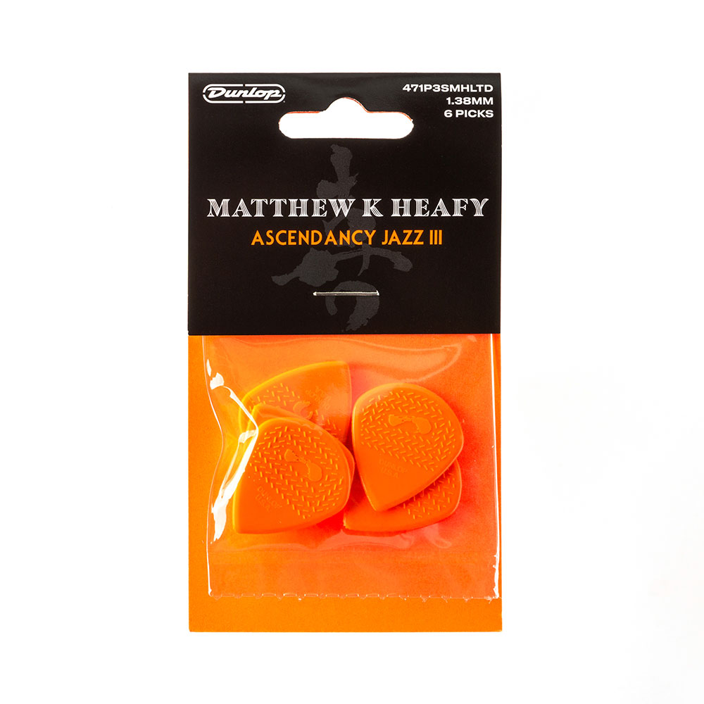 JIM DUNLOP ジムダンロップ 471P3SMHLTD Matt Heafy Ascendancy Jazz III ギターピック 6枚入りプレイヤーズパック パッケージ