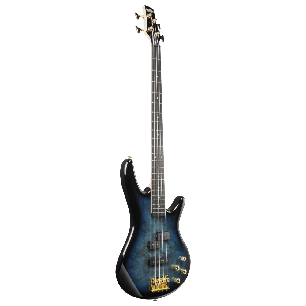 IBANEZ アイバニーズ GSR200PC-TMU Gio Transparent Marine Burst エレキベース 斜めアングル画像