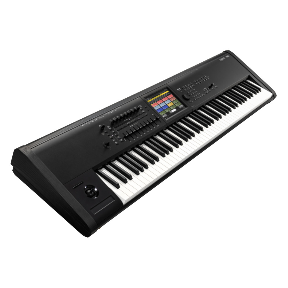 シンセサイザー KORG KRONOS3-88 コルグ クロノス3 88鍵盤 斜めアングル画像