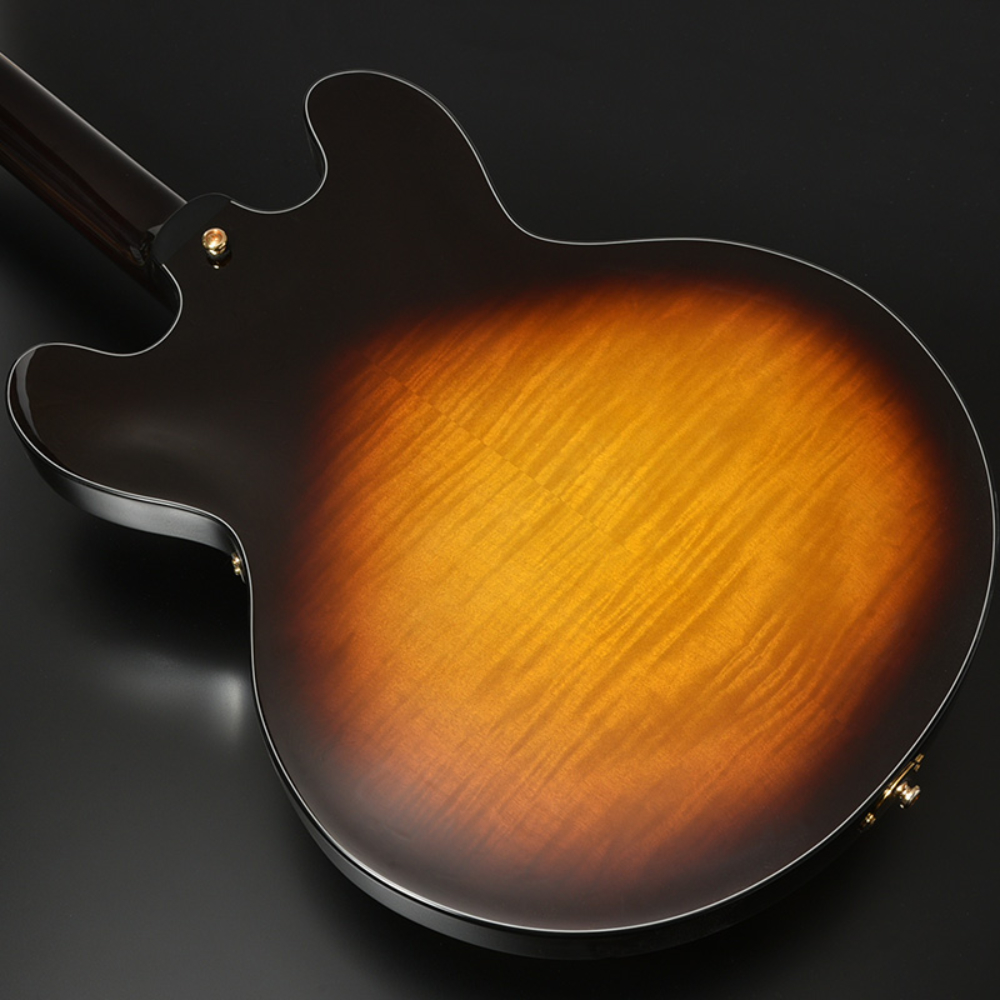 SeventySeven Guitars セブンティセブンギターズ EXRUBATO-ONE SB フルアコースティックギター エレキギター フルアコ 77 ボディ部裏