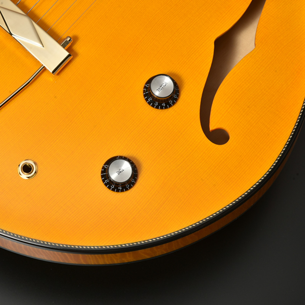 SeventySeven Guitars セブンティセブンギターズ EXRUBATO-ONE/S ANA フルアコースティックギター エレキギター フルアコ 77 コントロール部