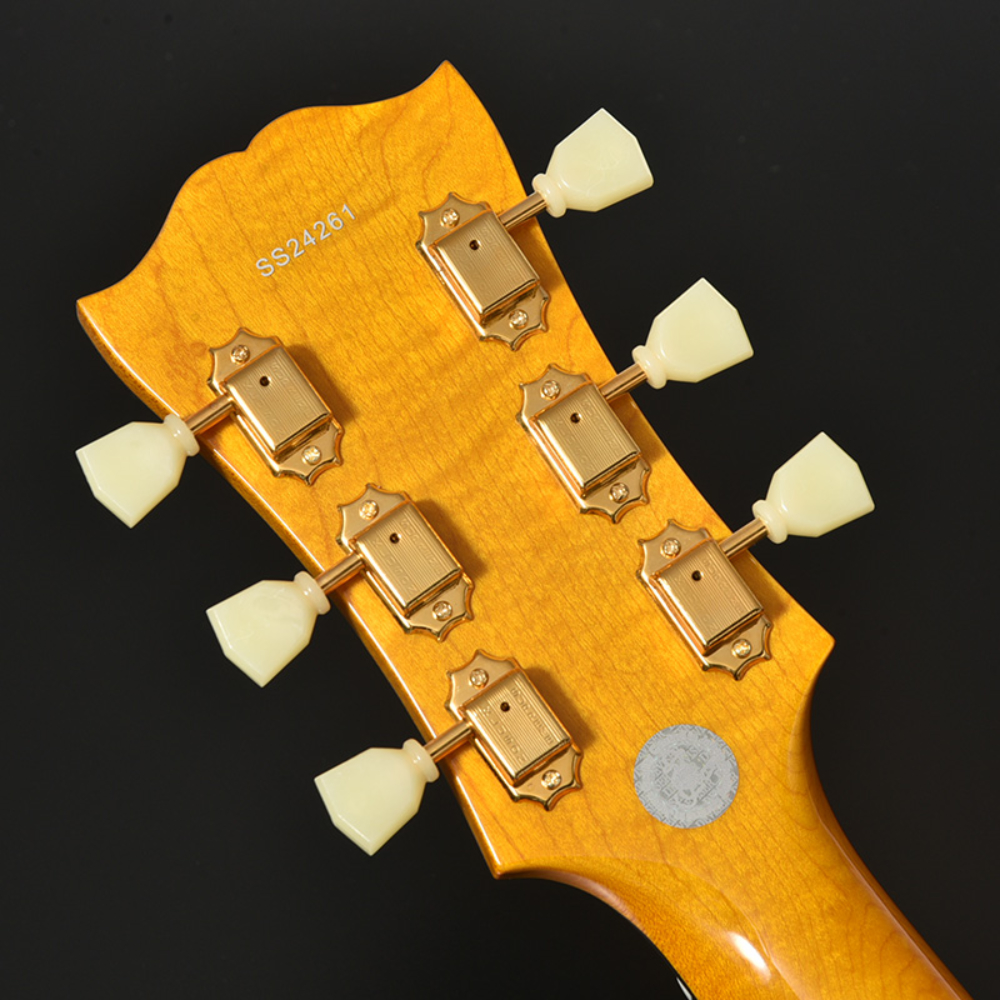 SeventySeven Guitars セブンティセブンギターズ EXRUBATO-ONE/S ANA フルアコースティックギター エレキギター フルアコ 77 ヘッド部裏