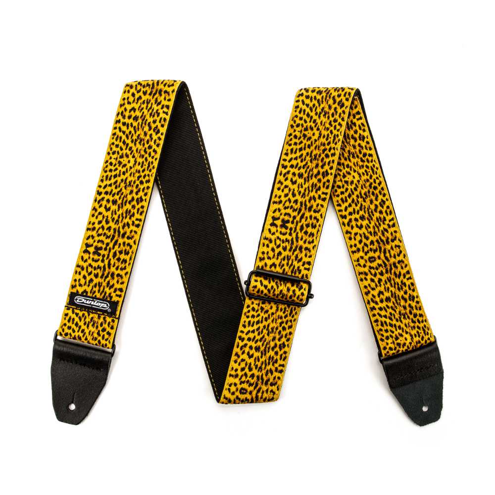 JIM DUNLOP ジムダンロップ D67-25 Designer Jacquard Straps LEOPARDSKIN ギターストラップ