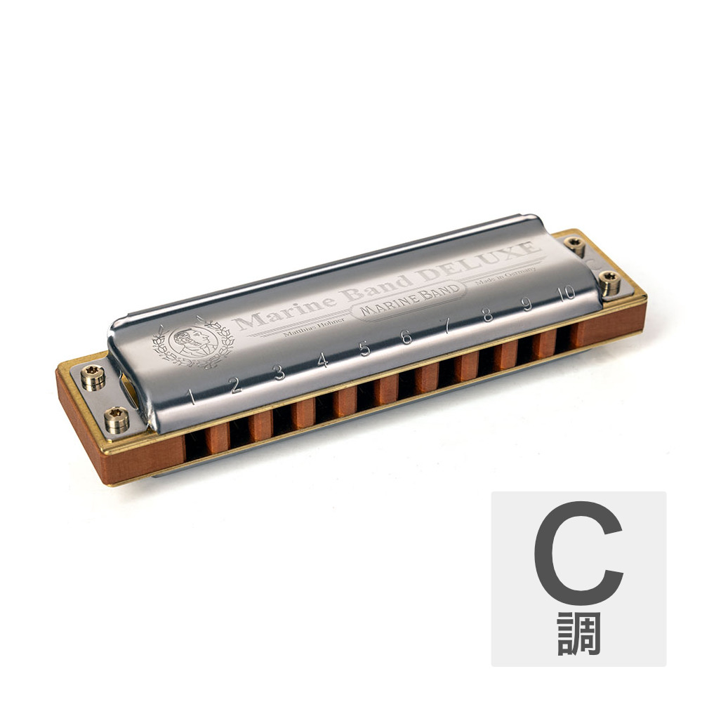HOHNER ホーナー Marine Band Deluxe 2005P C 10ホールハーモニカ ブルースハープ