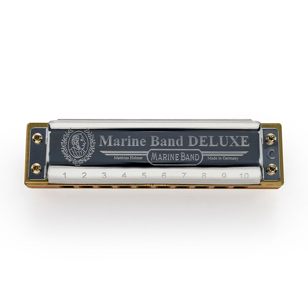 HOHNER ホーナー Marine Band Deluxe 2005P F 10ホールハーモニカ ブルースハープ トップ画像