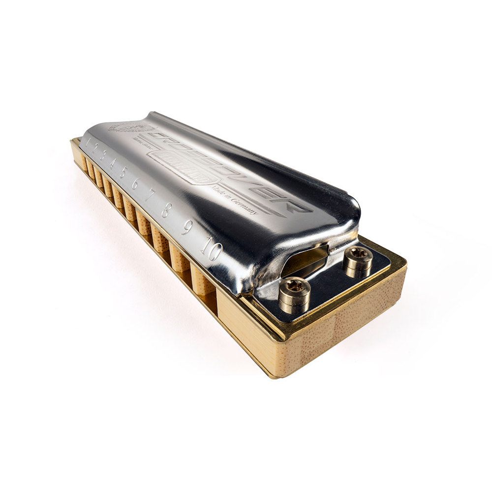HOHNER ホーナー Marine Band Crossover 2009P C 10ホールハーモニカ ブルースハープ 斜めアングル画像