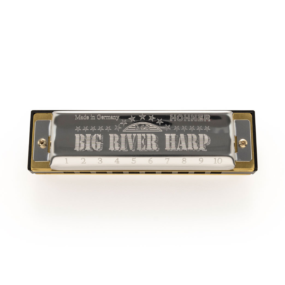 HOHNER ホーナー Big River Harp MS SERIES 590/20P F# 10ホールハーモニカ ブルースハープ 天板