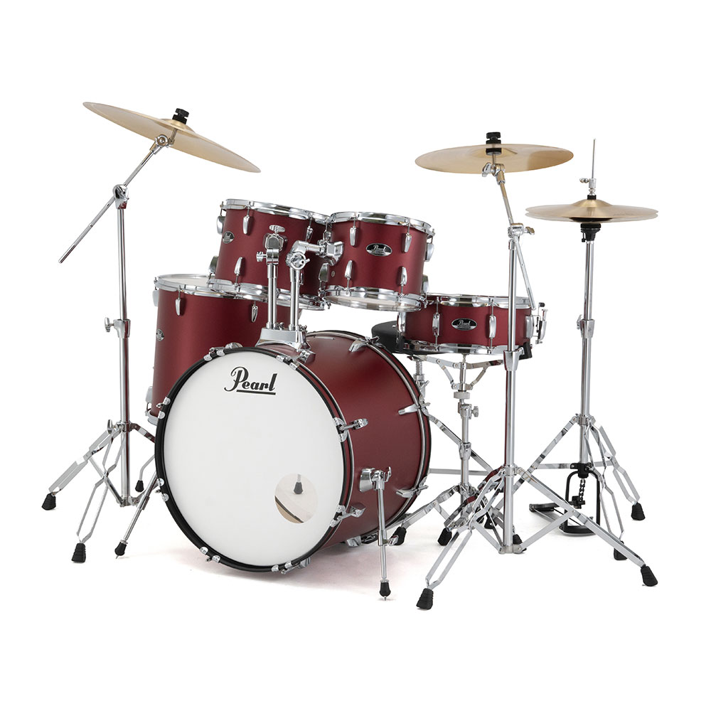 Pearl パール RS525SCWN/CN #747 Matt Red Roadshow スタンダードサイズ ドラムセット 全体