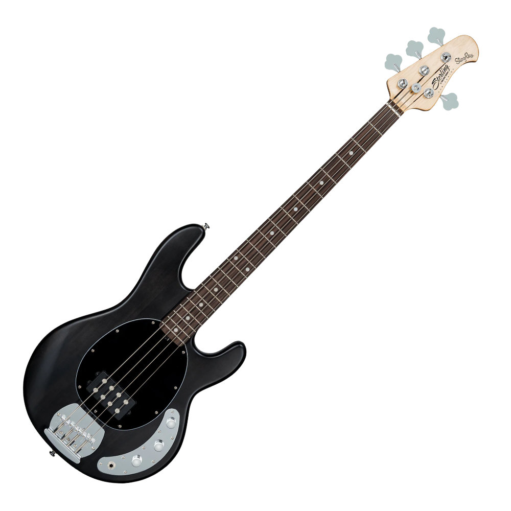 Sterling By Musicman SUB STINGRAY RAY4 TRANS BLACK SATIN/R エレキベース ROSEWOOD FB