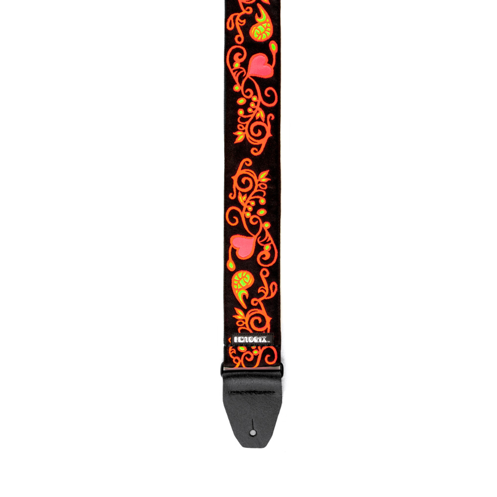 JIM DUNLOP ジムダンロップ JH23 Jimi Hendrix Monterey Blacklight Strap ORANGE ギターストラップ サブ画像2