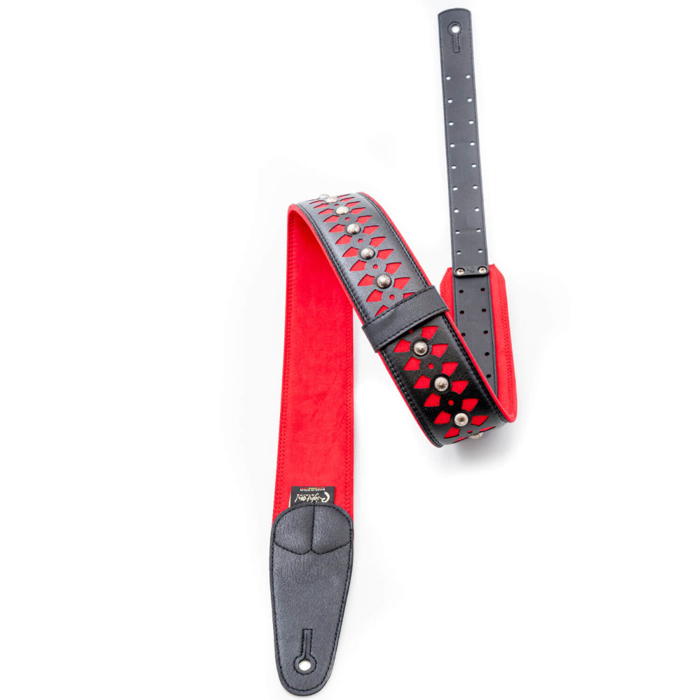 Righton! STRAPS ライトオンストラップ ARMOUR Red ギターストラップ アングル
