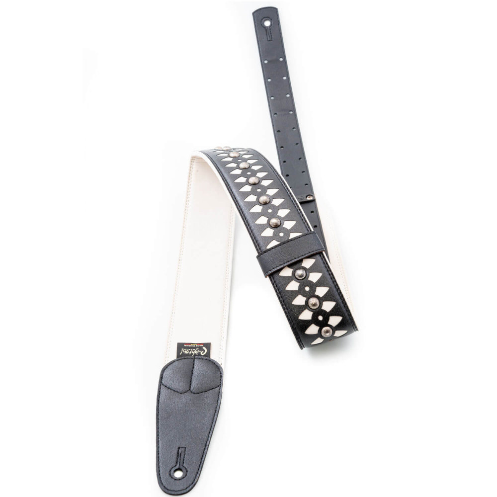 Righton! STRAPS ライトオンストラップ ARMOUR White ギターストラップ アングル