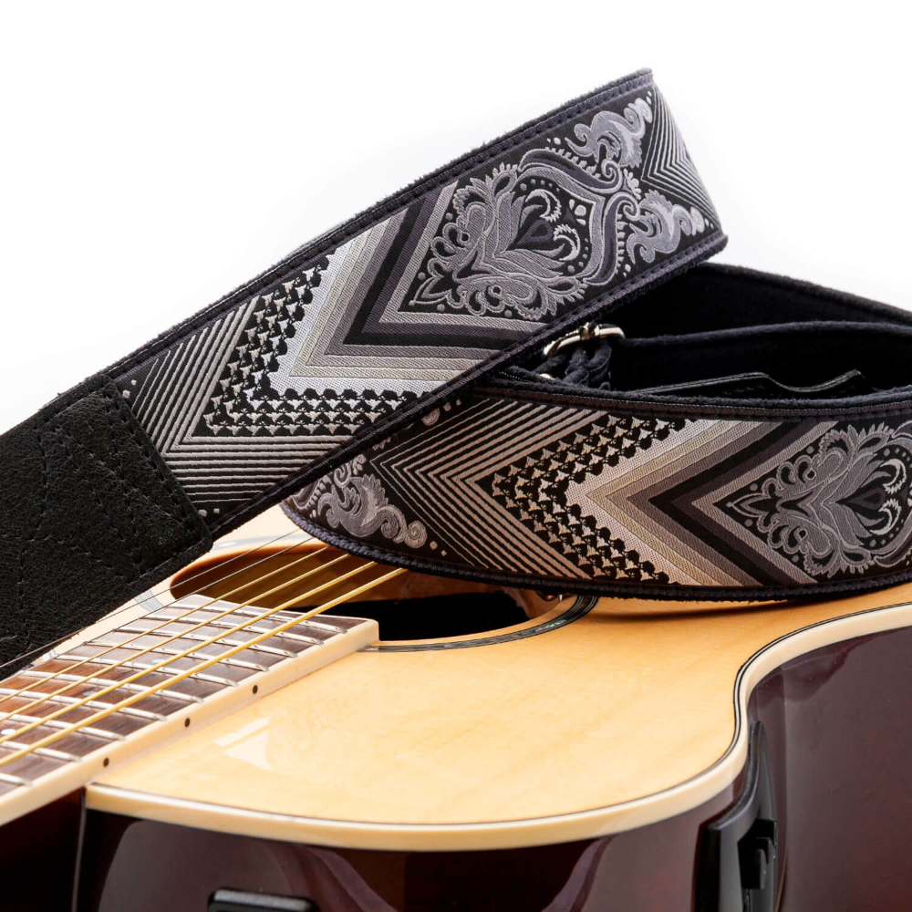 Righton! STRAPS ライトオンストラップ ARROW Black ギターストラップ アングル