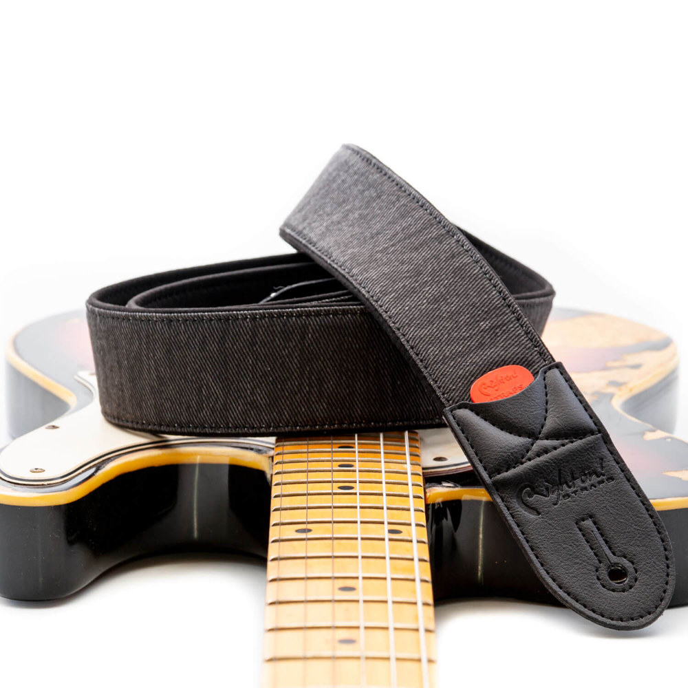 Righton! STRAPS ライトオンストラップ DENIM-50 Black ギターストラップ イメージ