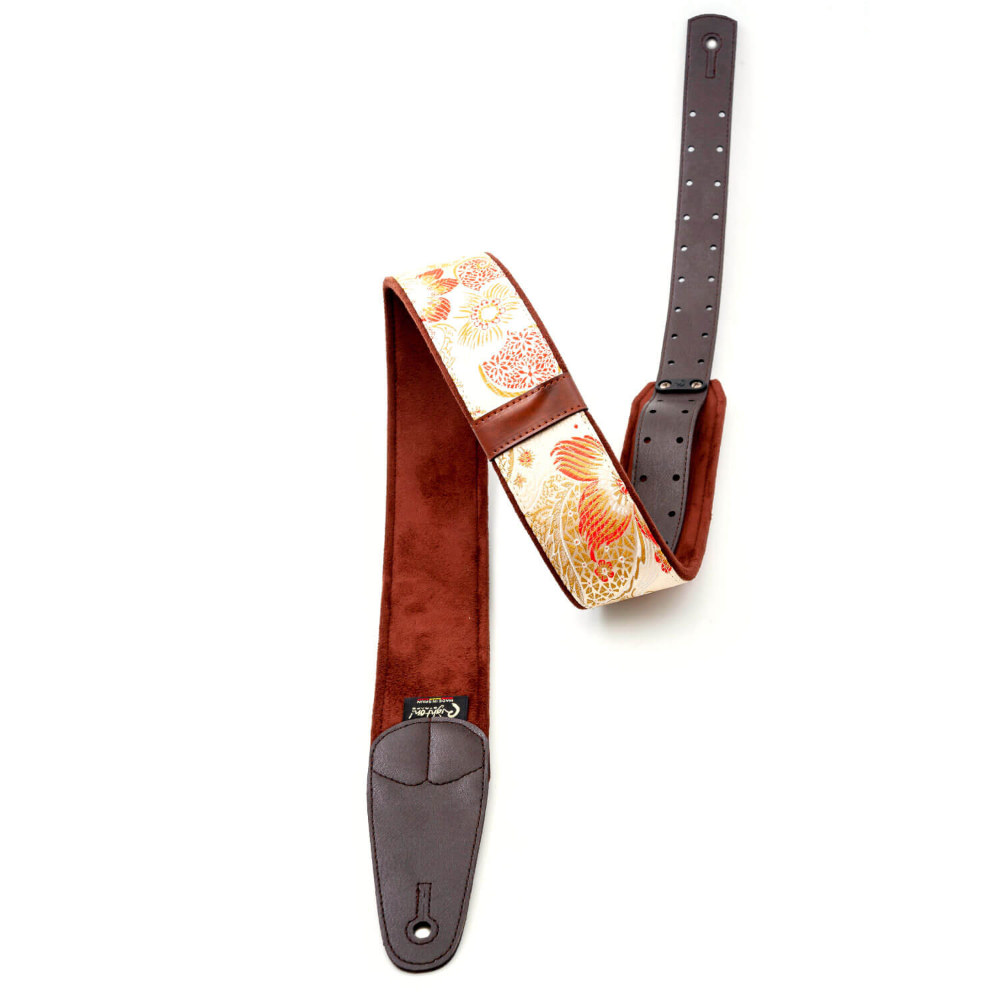 Righton! STRAPS ライトオンストラップ HOKKAIDO Beige ギターストラップ アングル