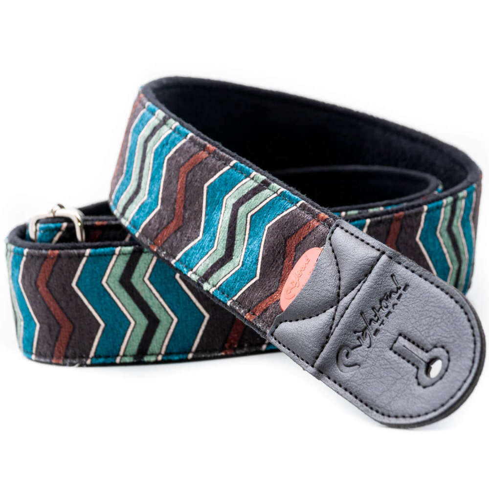 Righton! STRAPS ライトオンストラップ ZIGGY Blue ギターストラップ サブ画像1