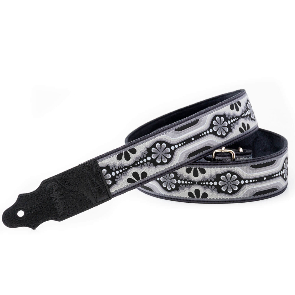 Righton! STRAPS ライトオンストラップ LAUREL Black ギターストラップ
