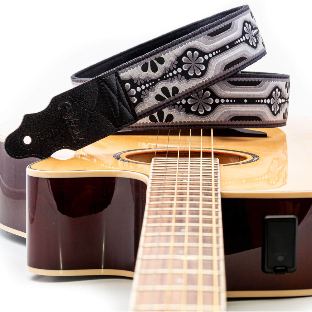 Righton! STRAPS ライトオンストラップ LAUREL Black ギターストラップ イメージ