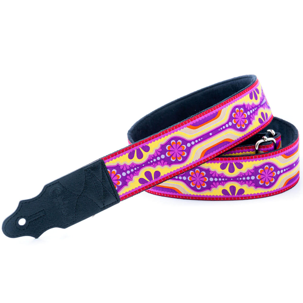 Righton! STRAPS ライトオンストラップ LAUREL Purple ギターストラップ