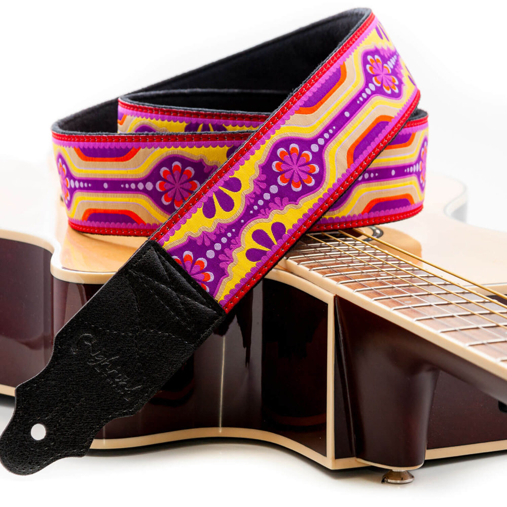 Righton! STRAPS ライトオンストラップ LAUREL Purple ギターストラップ イメージ